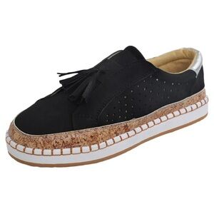 Black and Silver Women's Casual Shoes